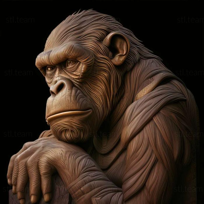 3D model Great apes (STL)